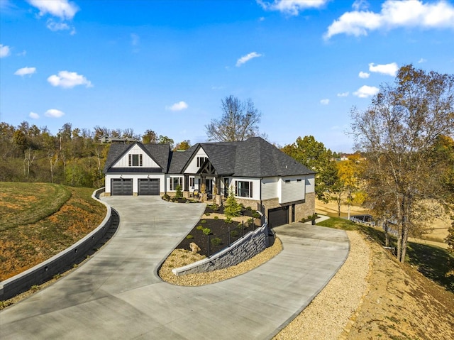 1878 Ferry Hill Rd, Dandridge, TN 37725 - view of front of house featuring concrete driveway and a garage