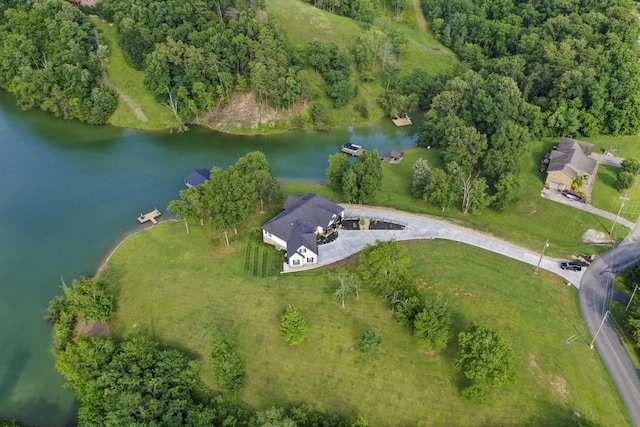 1878 Ferry Hill Rd, Dandridge, TN 37725 - aerial view of property and surrounding area featuring a large body of water