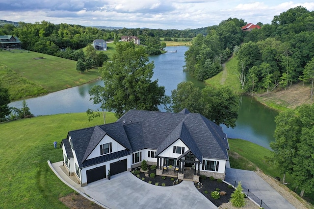 1878 Ferry Hill Rd, Dandridge, TN 37725 - aerial view of property and surrounding area with a nearby body of water