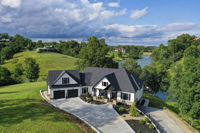 1878 Ferry Hill Rd, Dandridge, TN 37725 - aerial view of property and surrounding area with a large body of water and a tree filled landscape