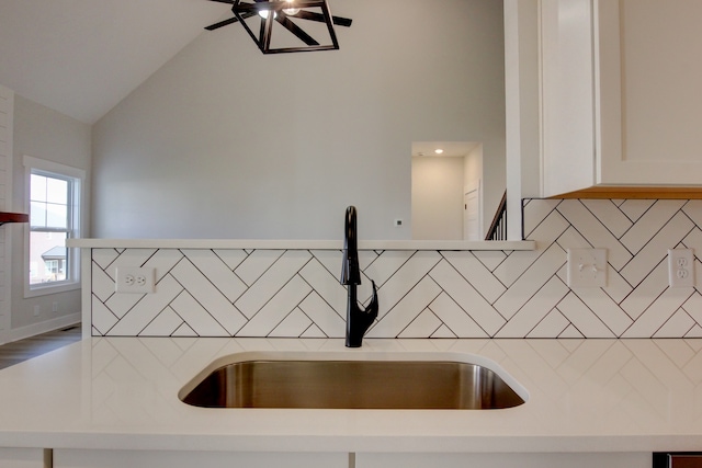 details with sink and backsplash