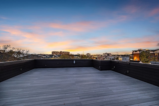 view of deck at dusk