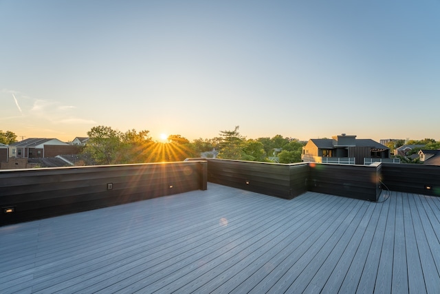 view of deck at dusk