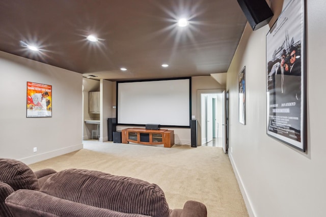 31 Annandale, Nashville, TN 37215 - carpeted home theater featuring recessed lighting and baseboards