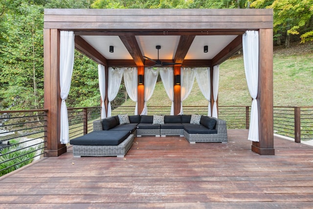 31 Annandale, Nashville, TN 37215 - deck featuring an outdoor living space and a gazebo