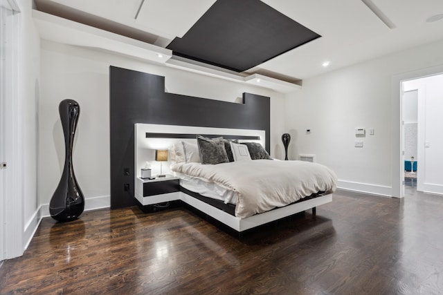 31 Annandale, Nashville, TN 37215 - bedroom featuring baseboards, wood finished floors, and recessed lighting