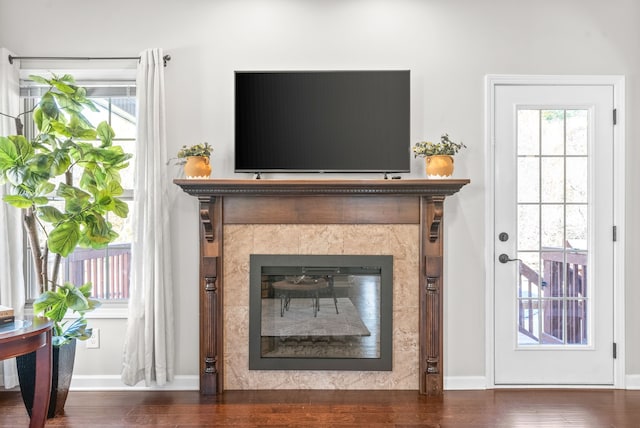 room details with hardwood / wood-style flooring