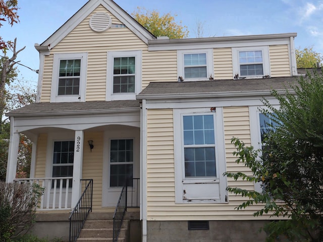 view of front of home featuring a porch