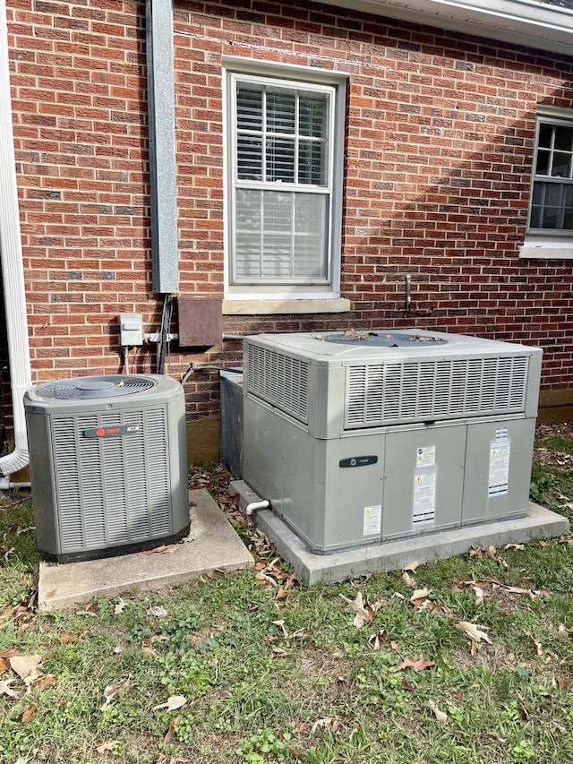 exterior details with central AC unit