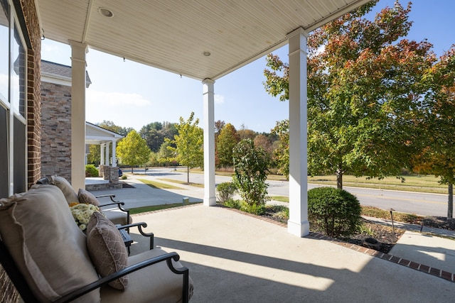 view of patio / terrace with a porch