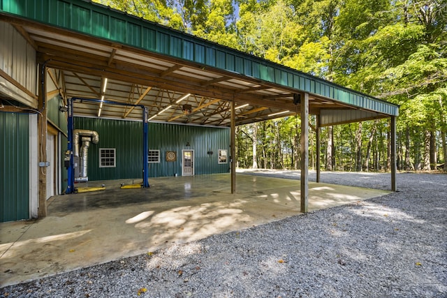 view of vehicle parking