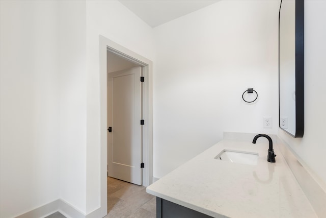 bathroom featuring vanity and tile patterned floors