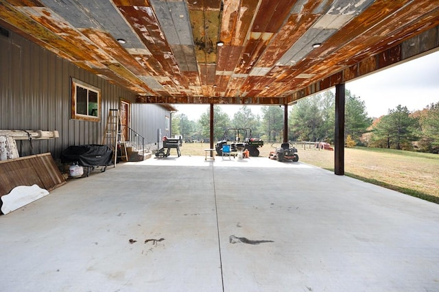 700 Kincaid Rd, Minor Hill, TN 38473 - view of patio featuring entry steps and a carport