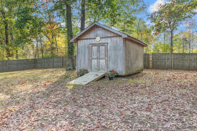 view of outbuilding