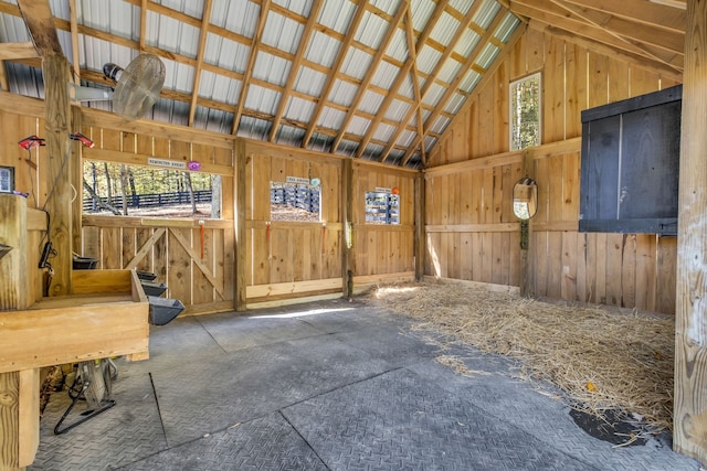 view of horse barn