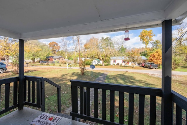 122 Shelton St, Linden, TN 37096 - wooden porch with a lawn