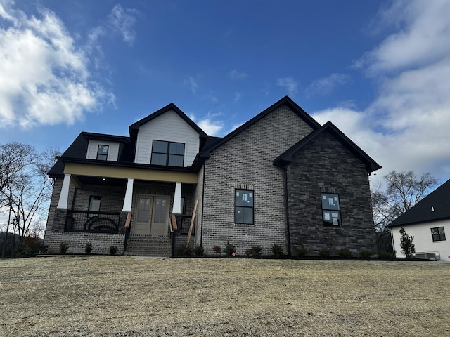 craftsman house featuring covered porch