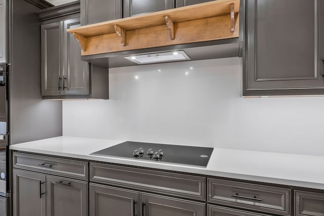 kitchen featuring black electric stovetop