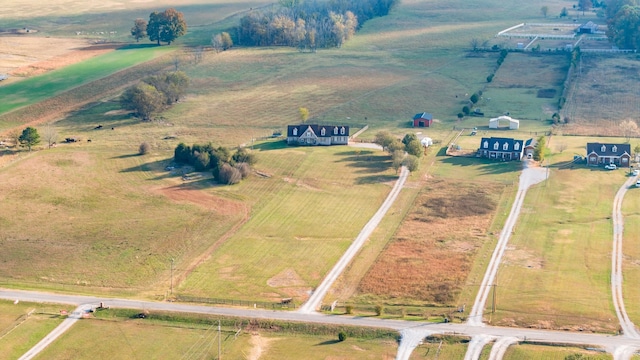 bird's eye view featuring a rural view