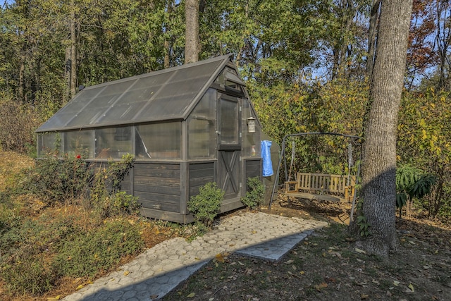 view of outdoor structure