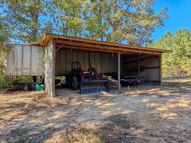 view of outdoor structure