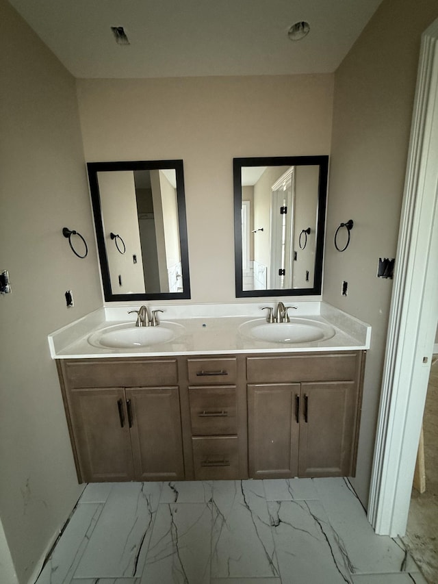 bathroom with vanity