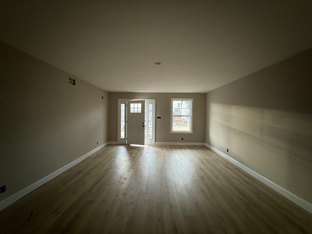 entrance foyer with hardwood / wood-style flooring