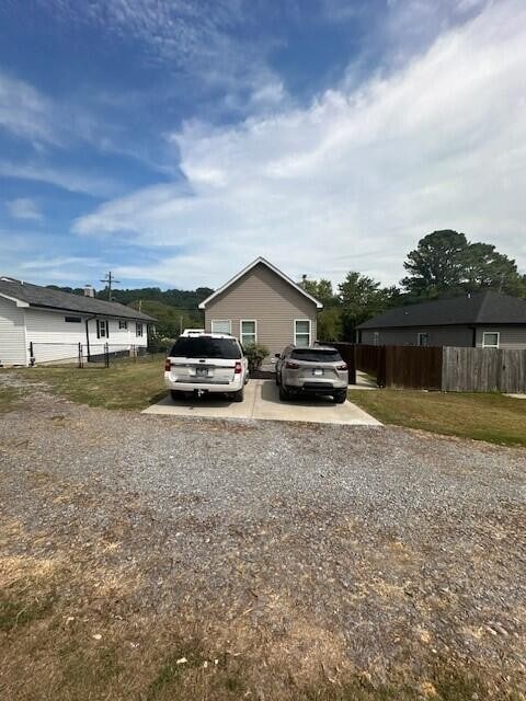 view of property exterior featuring a garage