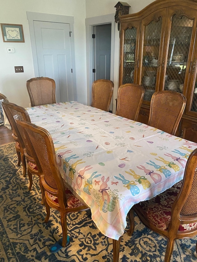 dining room featuring hardwood / wood-style floors