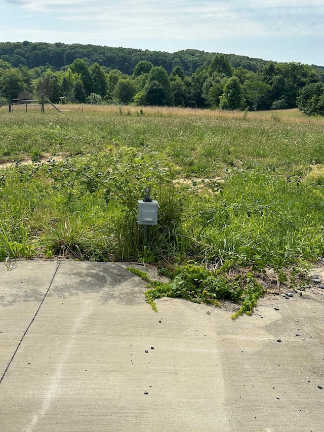 exterior space featuring a rural view