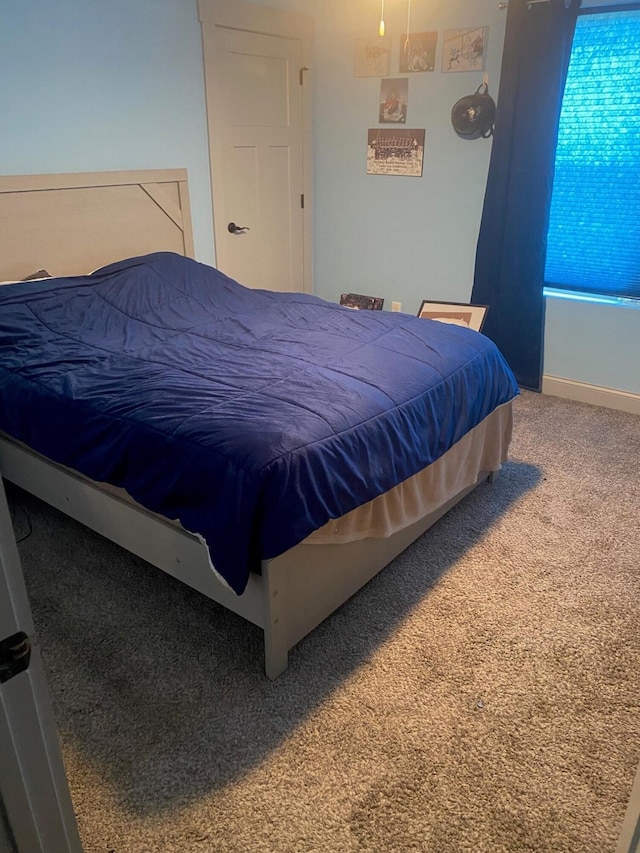 bedroom featuring carpet flooring