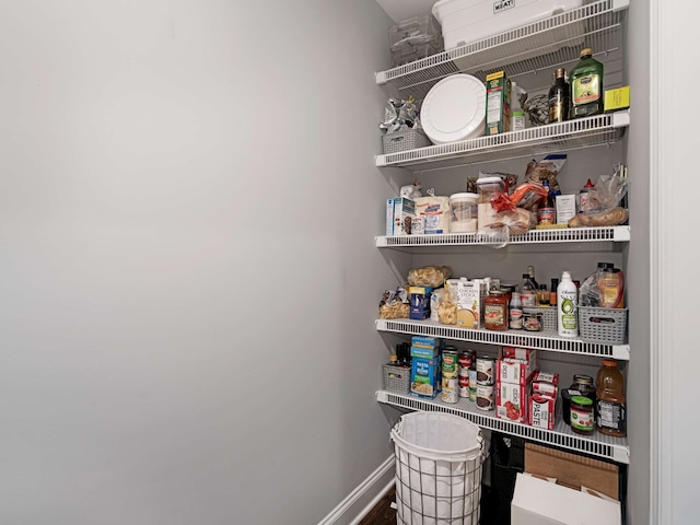 view of pantry