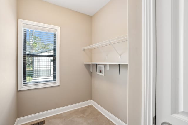 laundry area with hookup for a washing machine