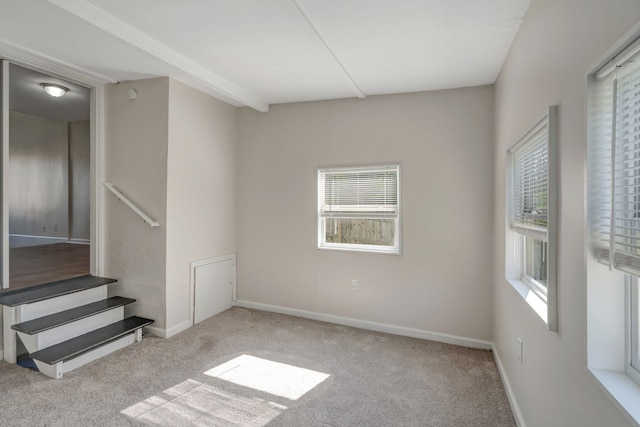 view of carpeted empty room