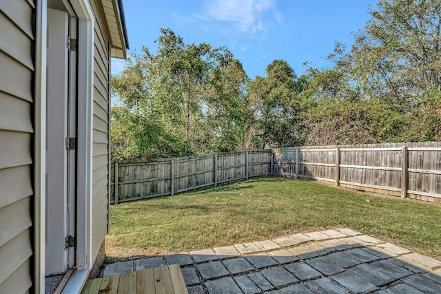 view of yard featuring a patio