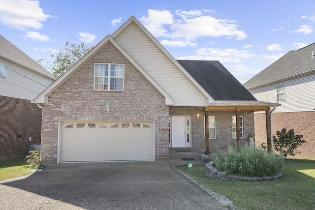 front of property featuring a garage