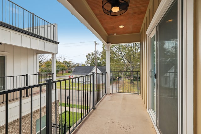 view of balcony