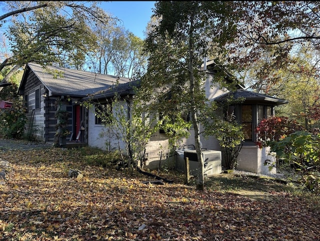 view of front of house with central AC unit