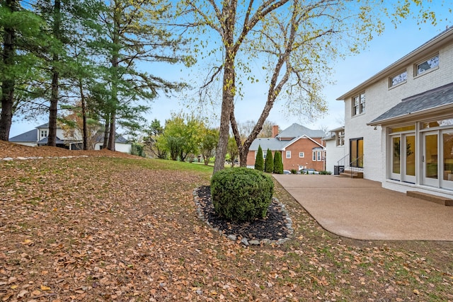 view of yard featuring a patio area