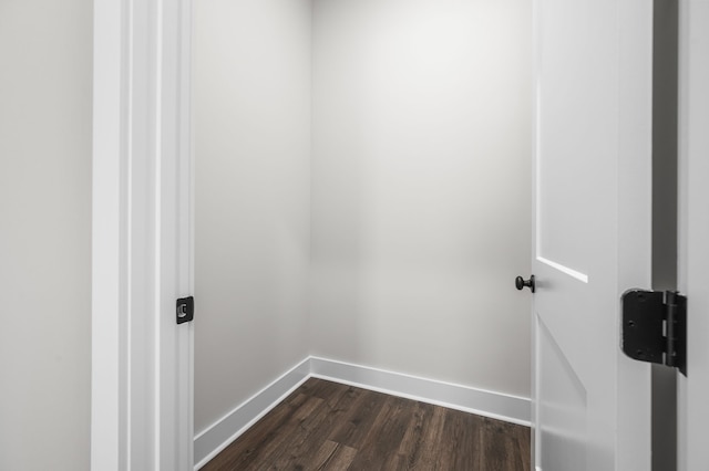 interior space featuring dark hardwood / wood-style floors