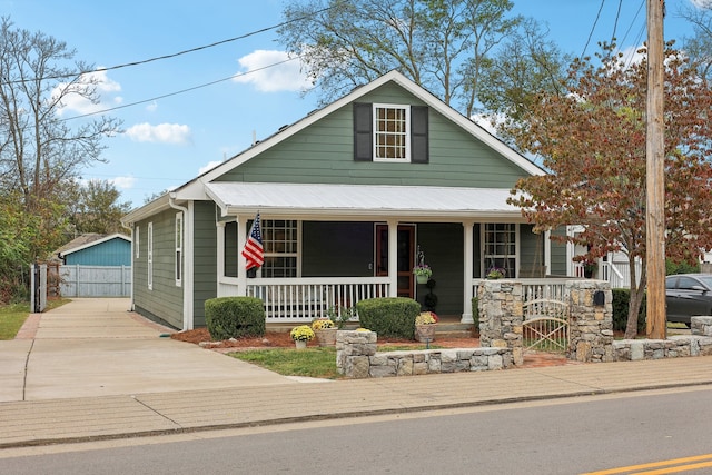 view of front of home with a porch