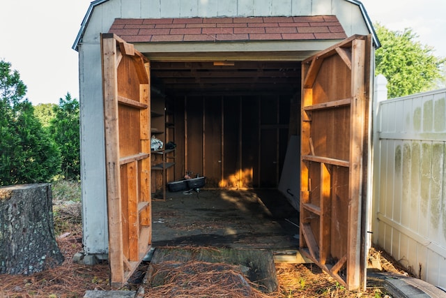 view of outbuilding