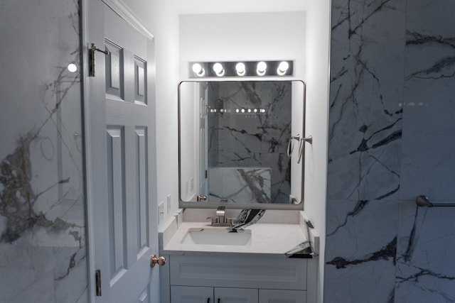 bathroom with vanity