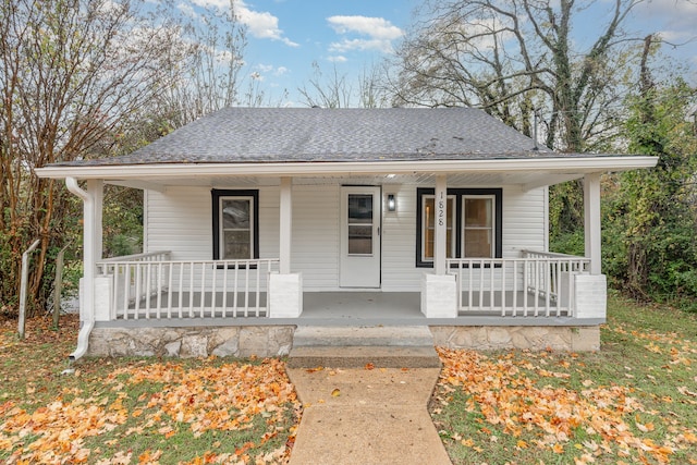 bungalow-style home featuring a porch