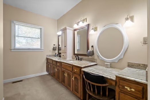 bathroom with vanity