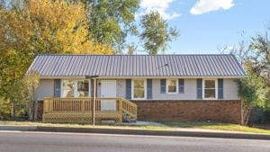 view of single story home