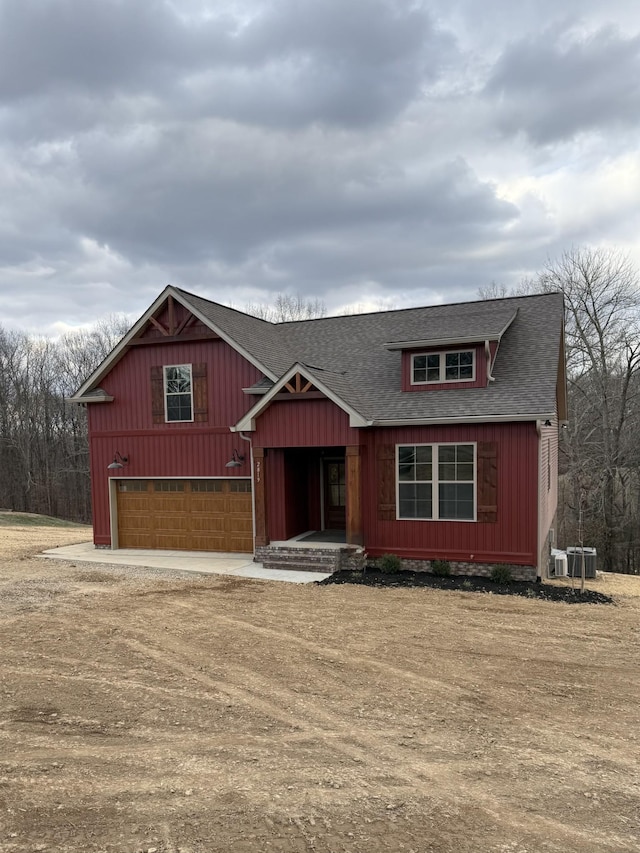 view of front of home featuring a garage