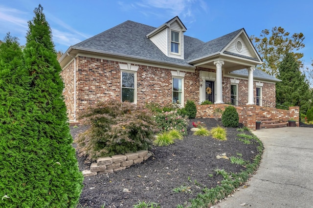 view of front of home featuring a porch