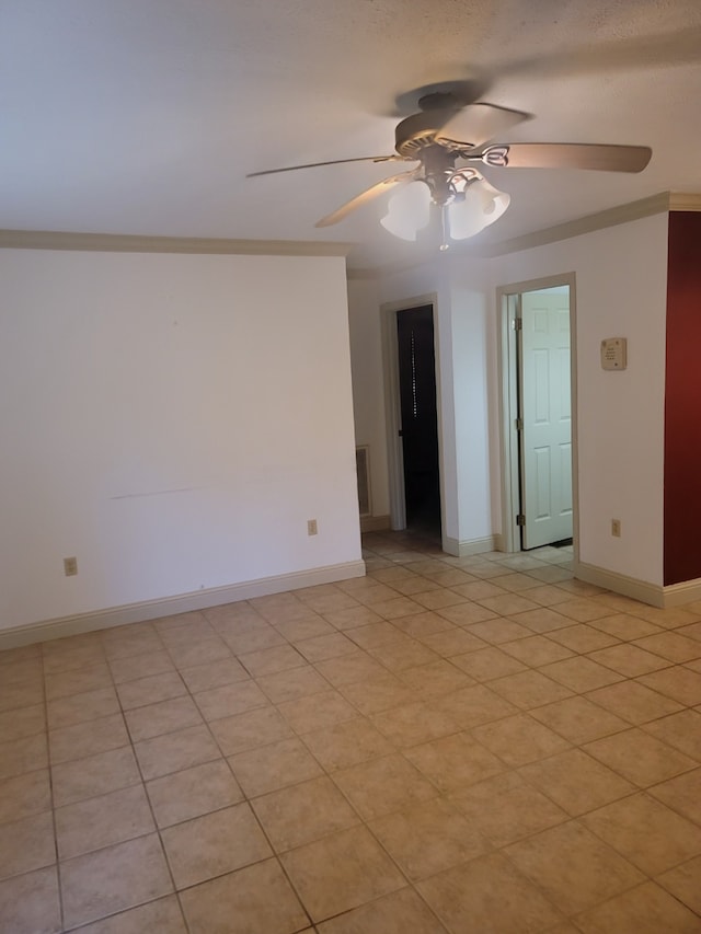 unfurnished room featuring ceiling fan