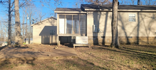 view of back of property